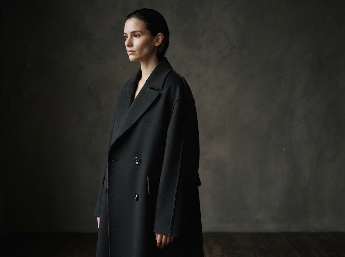 Look 01 — The Obsidian Coat
