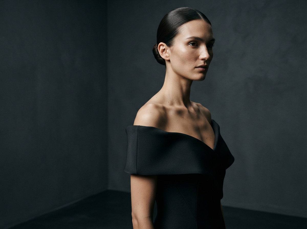 Look 04 — The Off-Shoulder Gown