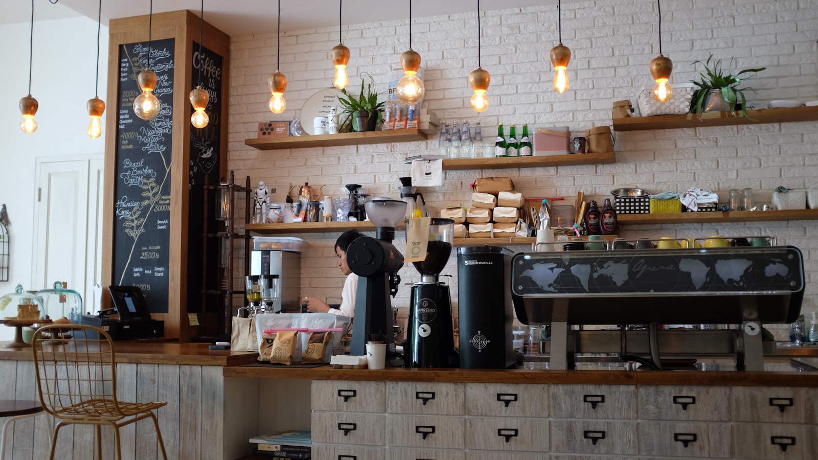 the counter