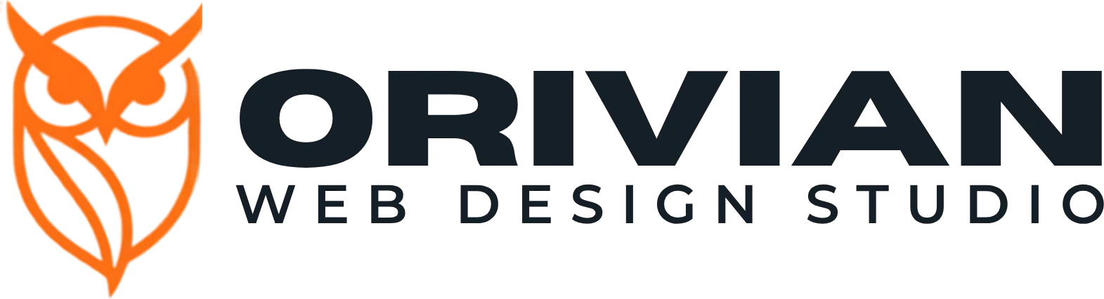 Orivian web design studio lockup: an orange owl mark beside the studio wordmark.
